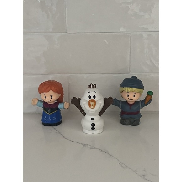 Little People Disney Frozen Anna Olaf Kristoff Figures Lot  Of 3 Replacement - Picture 1 of 3